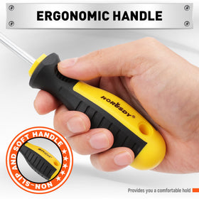 HORUSDY five Phillips screwdriver tips ready for fast precision work.