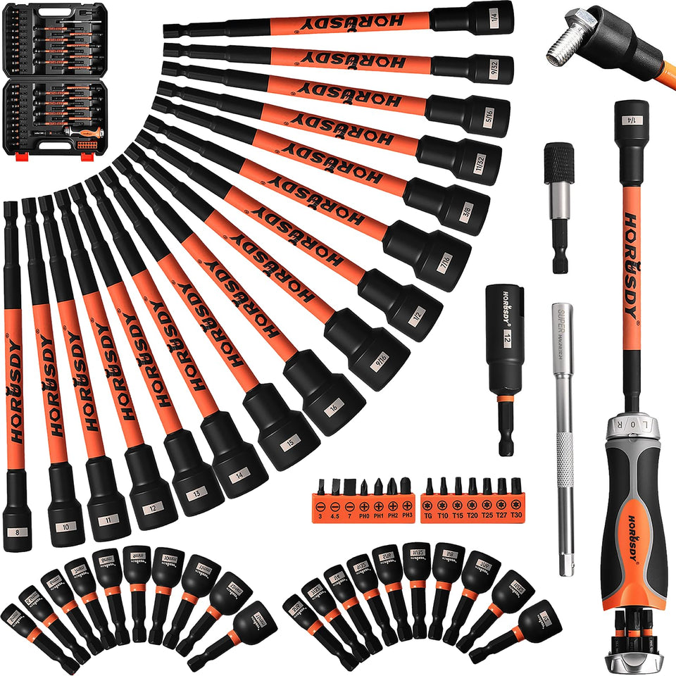 HORUSDY full set in case for organized portable repairs.