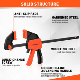 HORUSDY hardened steel bars provide lasting rigidity.