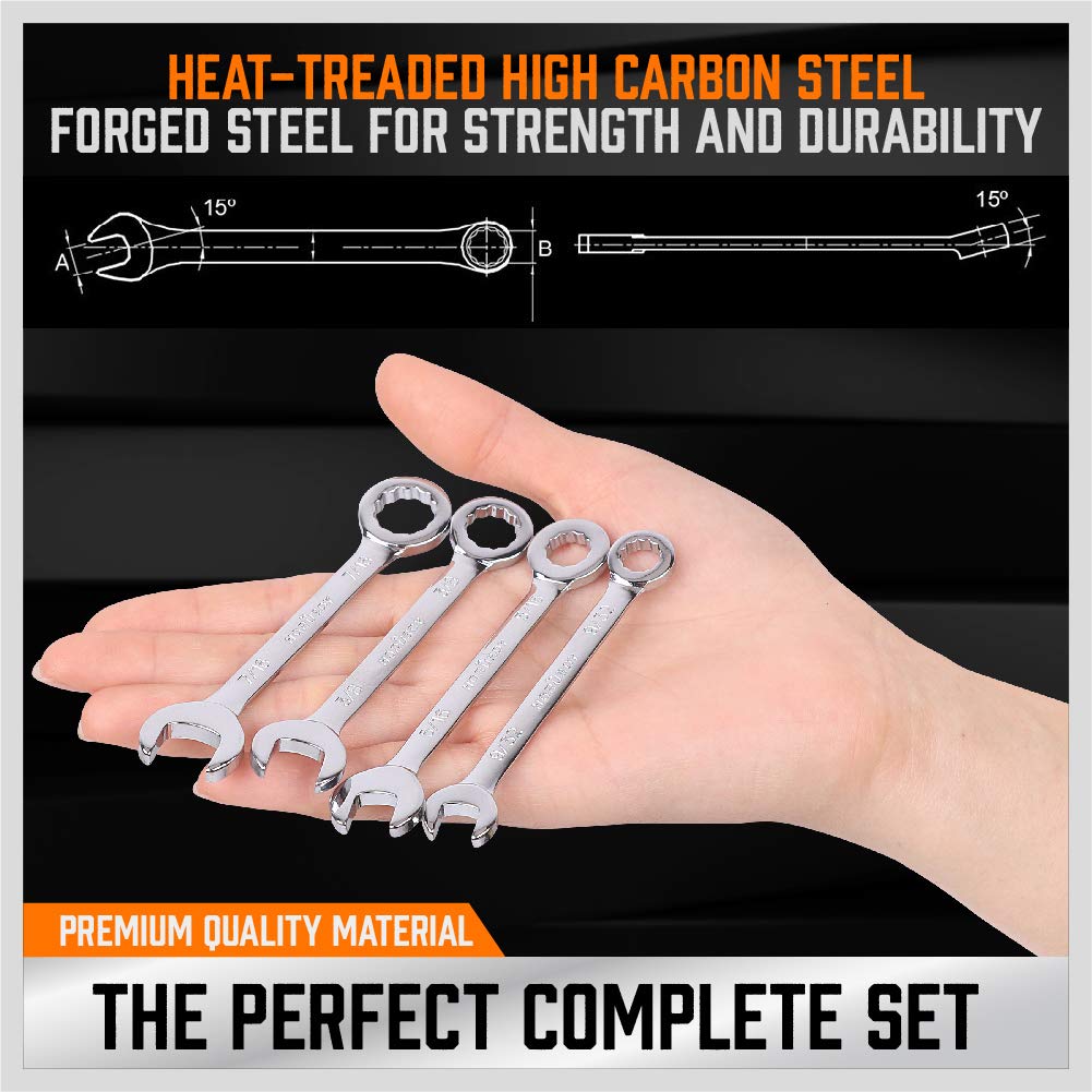 HORUSDY heat-treated alloy wrenches resist corrosion and wear.