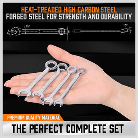 HORUSDY heat-treated alloy wrenches resist corrosion and wear.