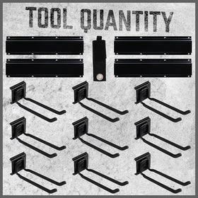 HORUSDY heavy double hooks secure bulky items in the garage