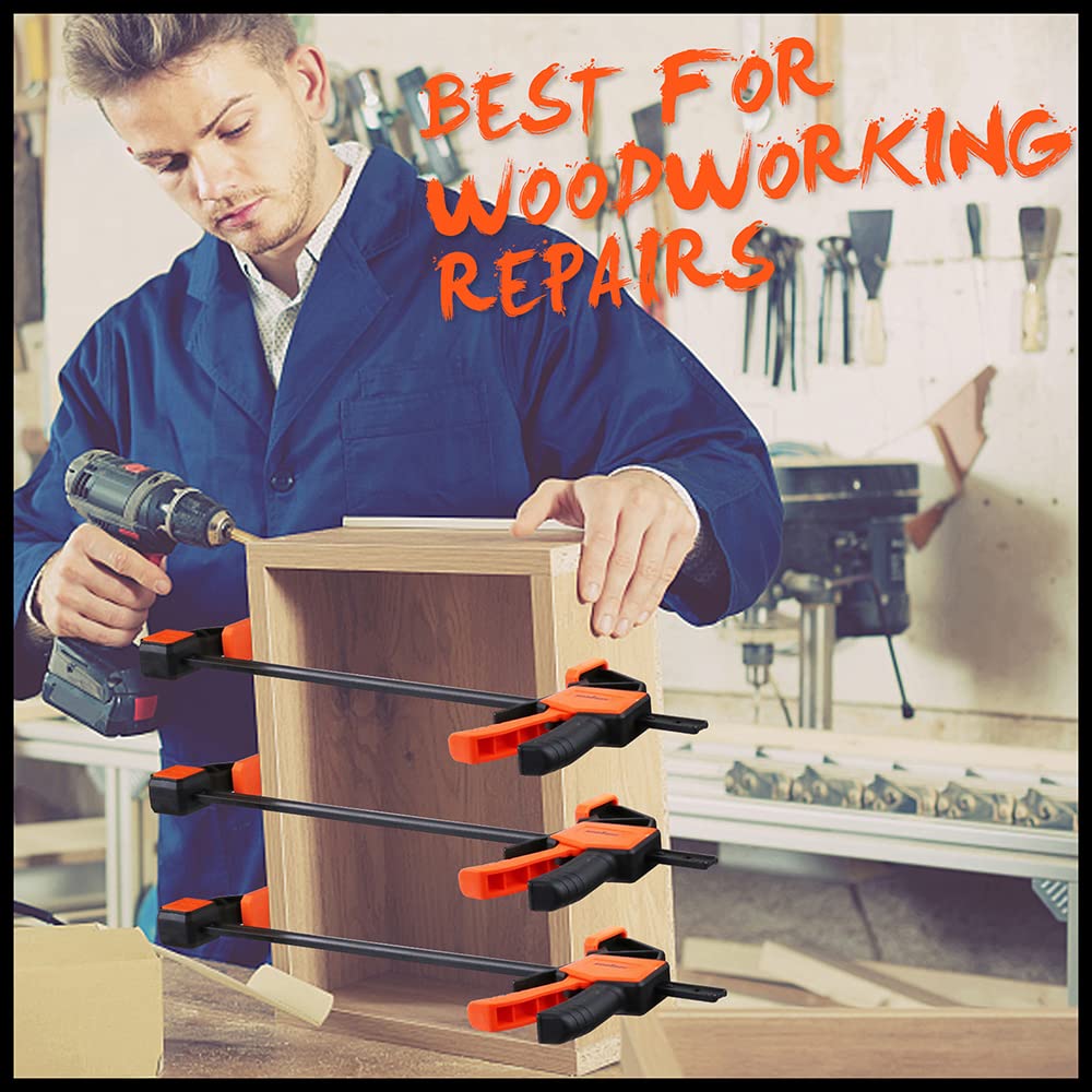 HORUSDY clamps suit woodworking and home repair projects.