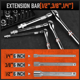 HORUSDY compact tool kit included for organized carrying.