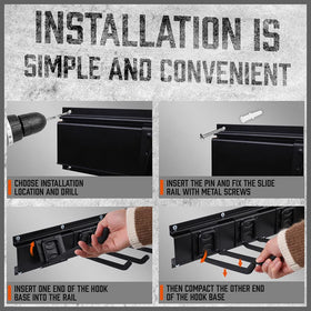 HORUSDY ladder storage setup demonstrates efficient garage organization