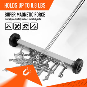 HORUSDY lightweight construction enables quick maneuvering under furniture.