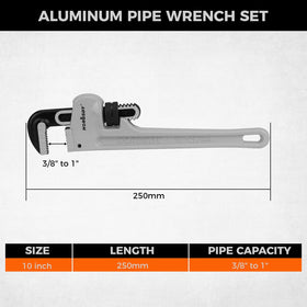 HORUSDY lightweight 250mm wrench highlights easy handling and reduced fatigue.
