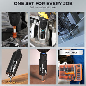 HORUSDY magnetic pickup tool retrieves dropped fasteners quickly.