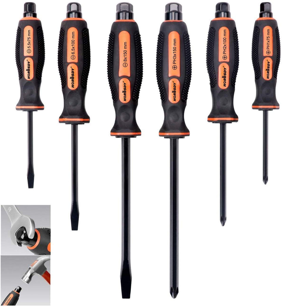 HORUSDY magnetic screwdriver-set hero image showing versatile quick-screw fastening