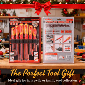 HORUSDY magnetic-tip screwdrivers aid precise fastener placement.