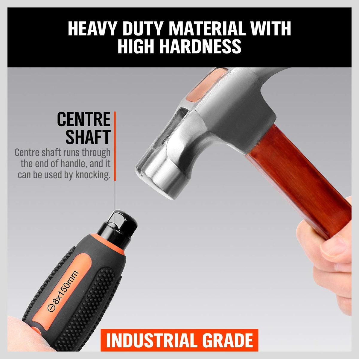 HORUSDY magnetic tips in action attracting screws for efficient work