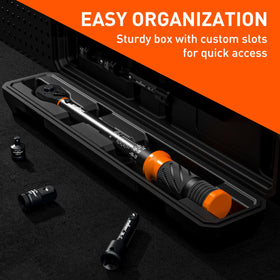 HORUSDY tool for motorcycle maintenance featuring a knurled anti-slip grip.