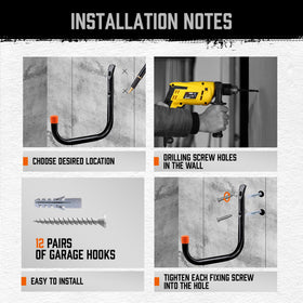HORUSDY multi-purpose organization hooks for tools