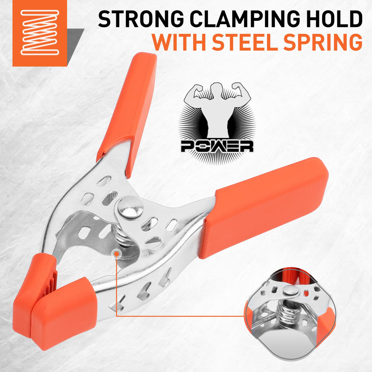 HORUSDY nickel-plated steel construction offers durable, rust-resistant support.