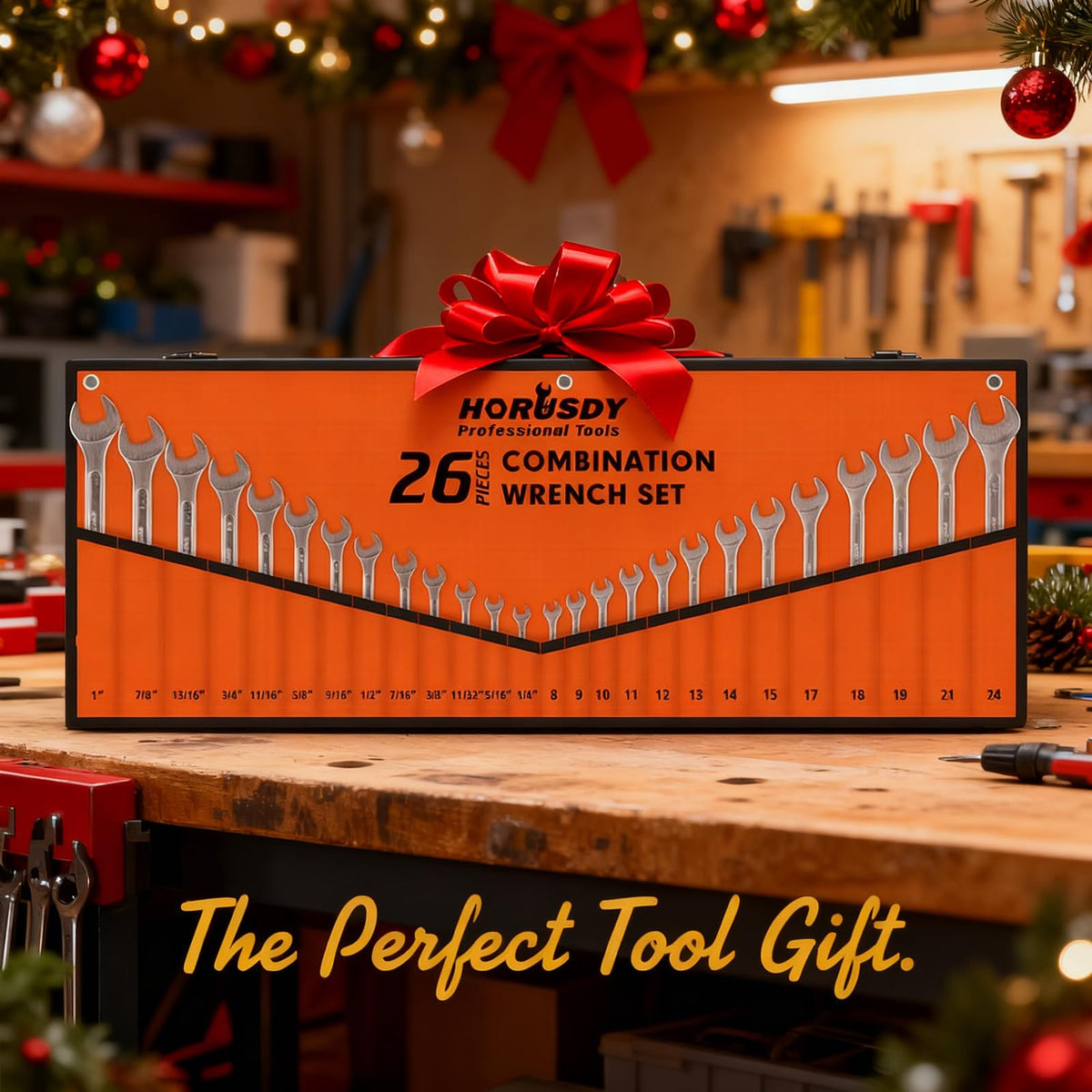HORUSDY open-end and 12-point wrenches offer fastener access in tight spots