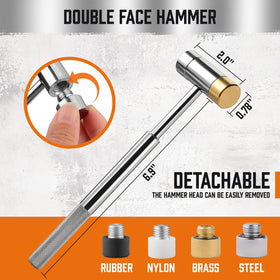 HORUSDY plastic punches protect delicate surfaces during mark making.