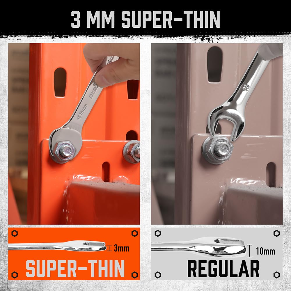 HORUSDY polished chrome finish reduces corrosion and glides smoothly.