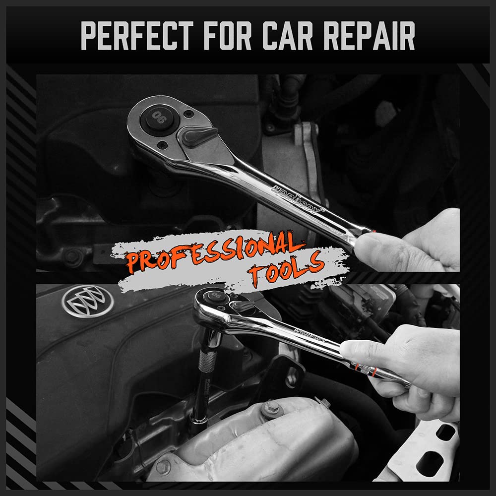 HORUSDY portable case keeps tools neatly stored between jobs.