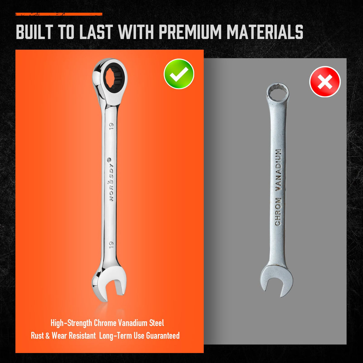 HORUSDY precision wrenches designed for reliable workshop performance