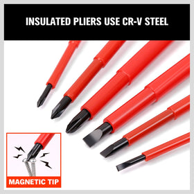 HORUSDY protective blade covers add durability during electrical repairs.
