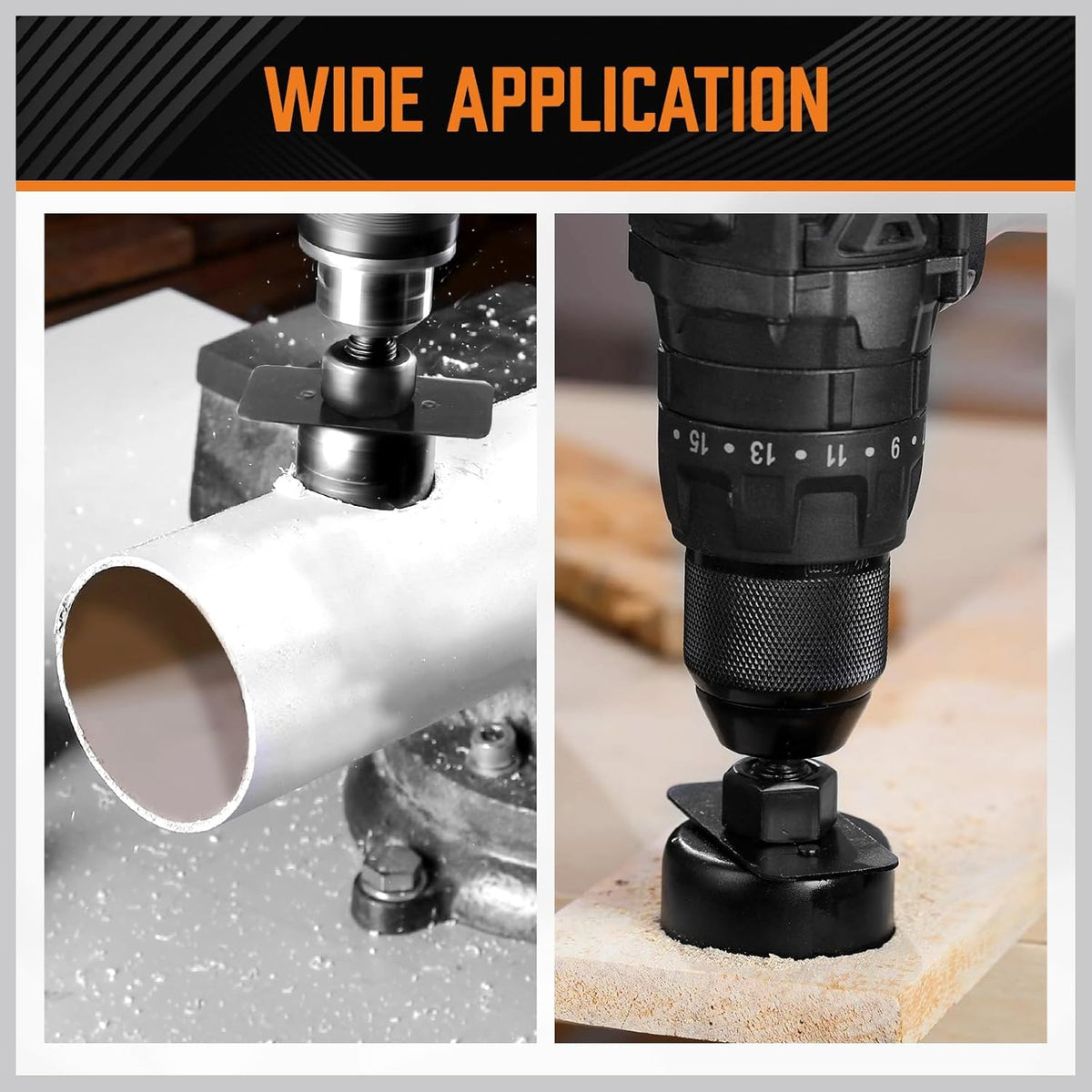 HORUSDY suitable for thin PVC and plastic plates with clean results.