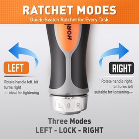 HORUSDY 60mm quick-release bit holder enables fast tool changes.