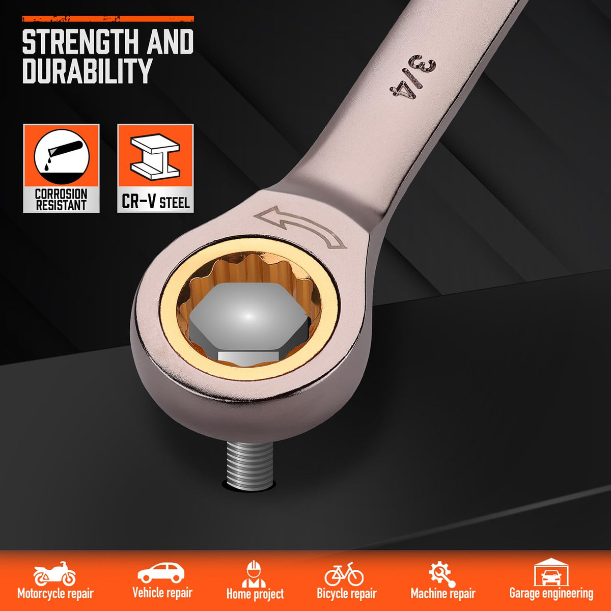 HORUSDY 72-tooth ratchet with smooth engagement