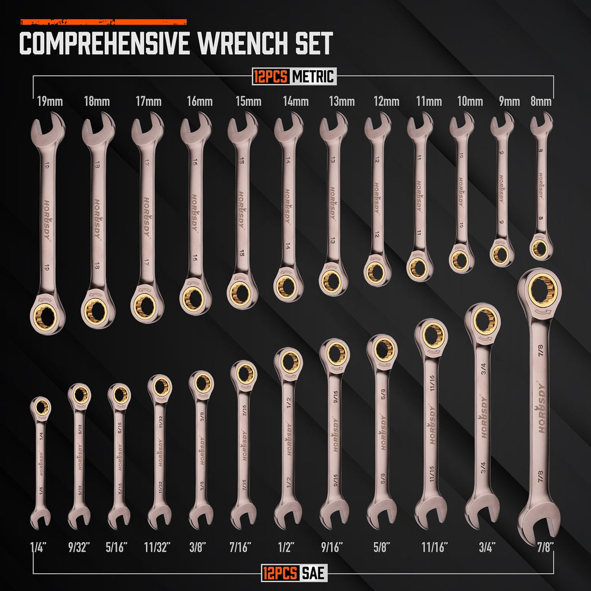 HORUSDY storage rack keeps wrenches organized