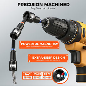 HORUSDY reinforced magnets grip nuts securely, minimizing drops.