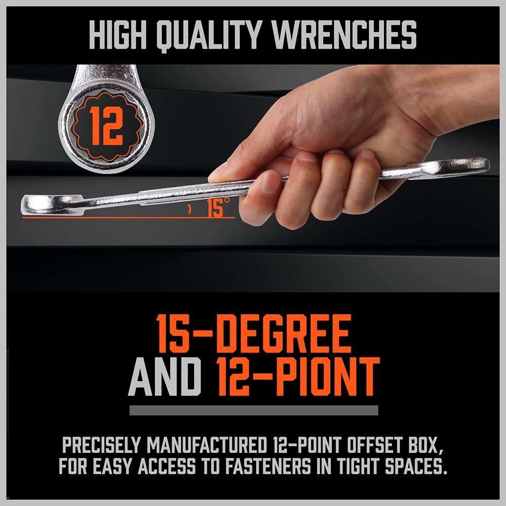 HORUSDY roll-up bag keeps wrenches secure and portable