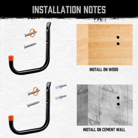 HORUSDY hook with rust-resistant black coating