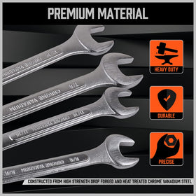 HORUSDY SAE and metric sizes labeled for quick size recognition