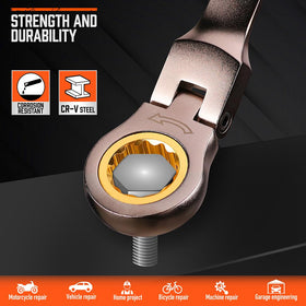 HORUSDY SAE sizes cover common bolts from 1/4 to 7/8 inch