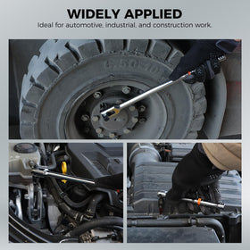 HORUSDY socket adapter kit secures sockets with detent locks