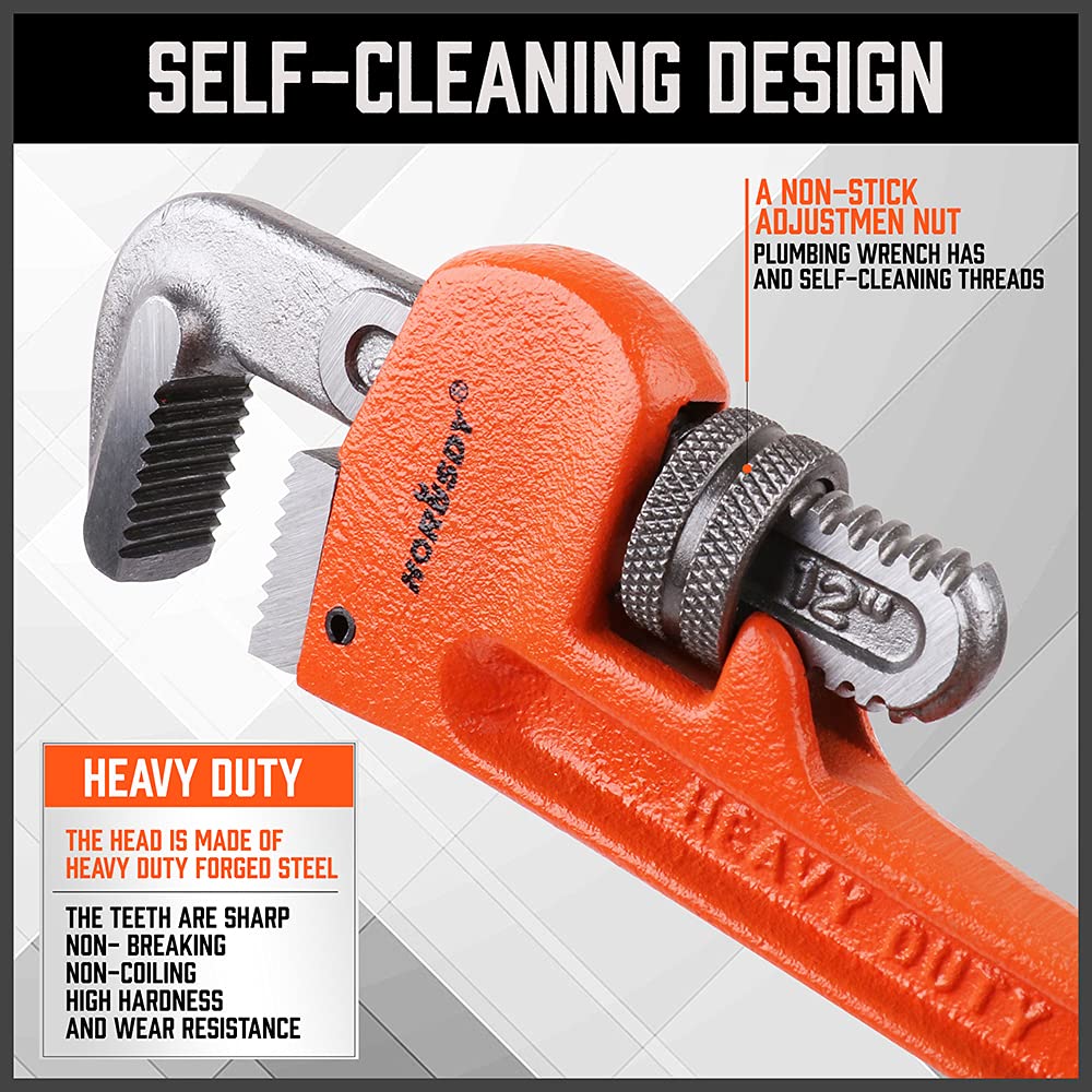 HORUSDY soft grip handle emphasizing ergonomic, non slip comfort
