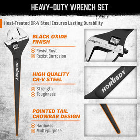 HORUSDY spud wrench ergonomic grip close-up