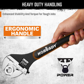 HORUSDY spud wrench with laser SAE/Metric scale for precise sizing
