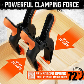 HORUSDY tempered steel coil spring delivering solid clamping force for fixtures.