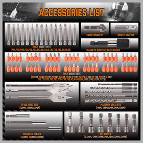 HORUSDY titanium-coated drill bits offer durability for wood and metal tasks