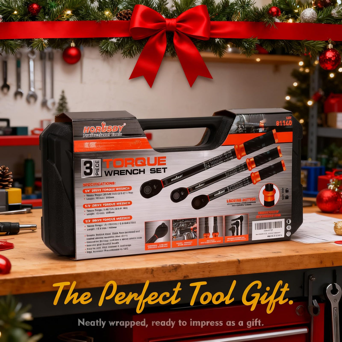 HORUSDY torque wrench set with 3/8 drive for mid-range automotive tasks