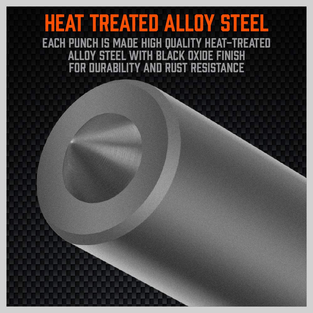 HORUSDY durable-alloy-steel punches resist rust in tough jobs.