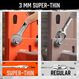 HORUSDY two-sizes wrenches cover SAE and metric tasks efficiently