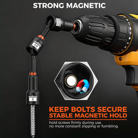 HORUSDY universal sockets provide broad fastener compatibility on projects.