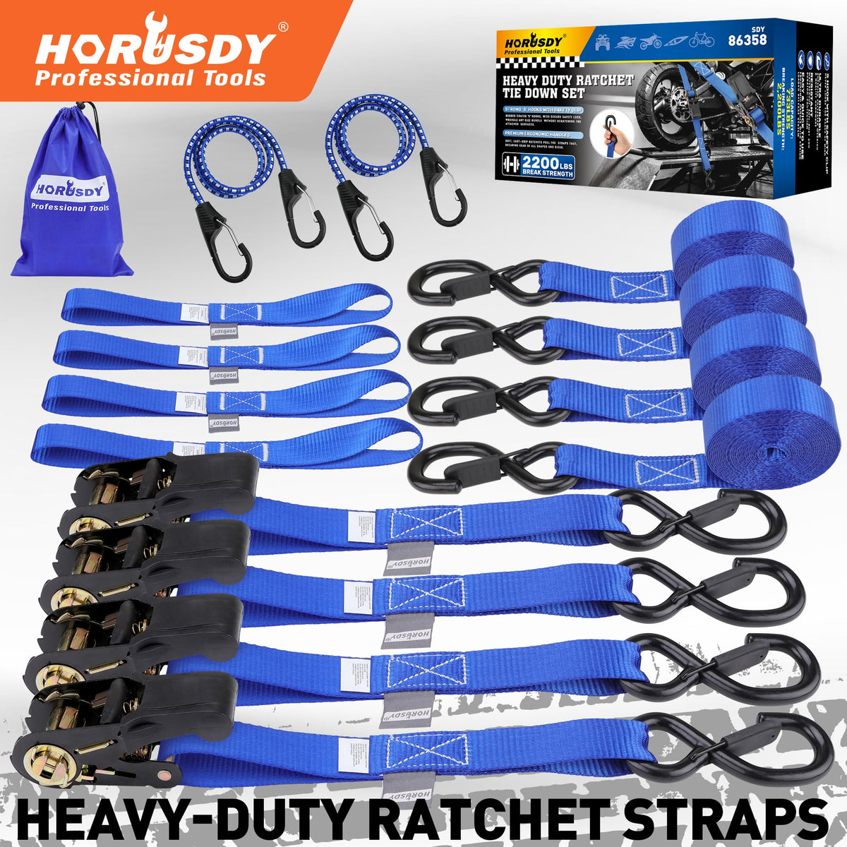 HORUSDY versatile cargo setup for on-the-go securing needs