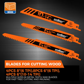 HORUSDY wood blades 8-inch for smooth, controlled wood cuts