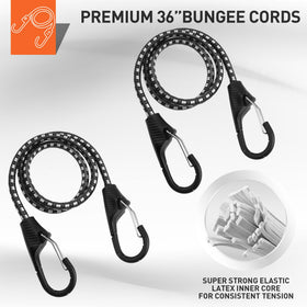 HORUSDY 36-inch elastic bungee cords maintain tension during motion.