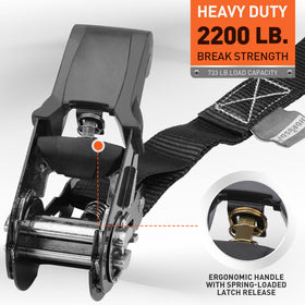 HORUSDY easy-grip tensioning for precise, comfortable strap tightening.