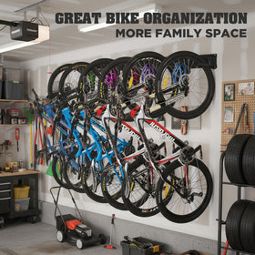 HORUSDY bicycle organization system simplifies garage cleanup and access
