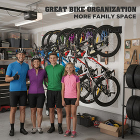 HORUSDY heavy-duty bike rack supports up to 600 pounds when mounted properly