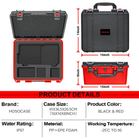 Durable PP shell shields tools on job sites with rugged protection.